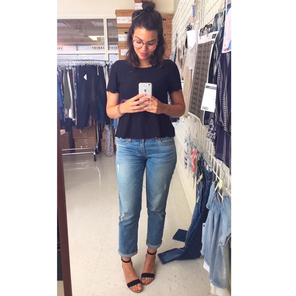 Levi’s boyfriend jeans